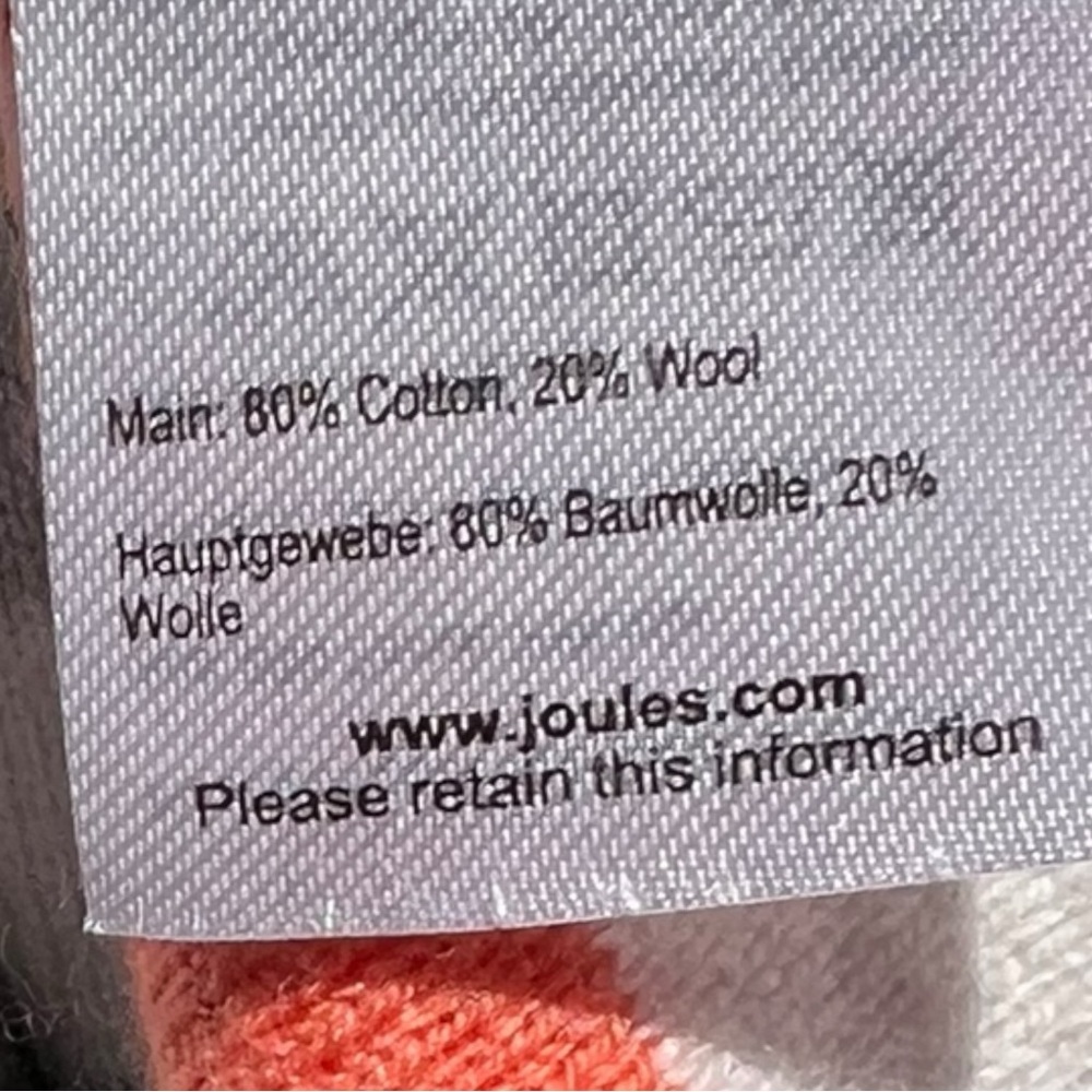 🌻Joules Uma Multicolor Stripe Cotton Wool Blend Knit Pullover Sweater Size 6 - Picture 10 of 10